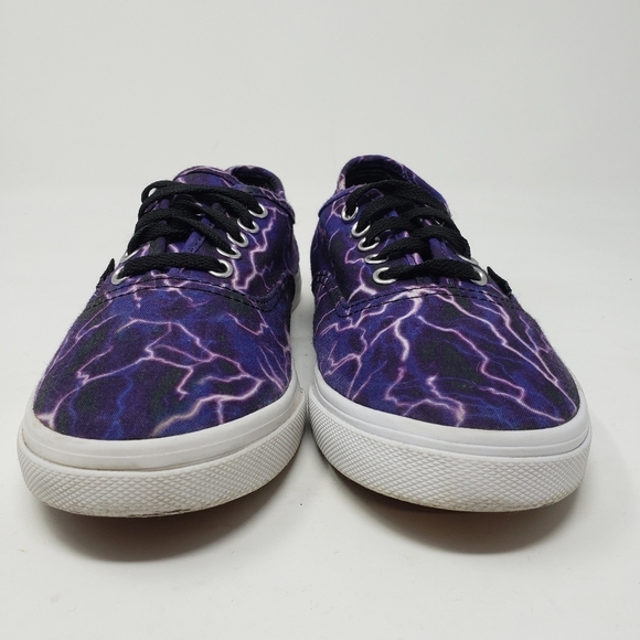 Vans Lo Pro Purple Lightning Bolt Sneakers size 6 - Picture 3 of 8
